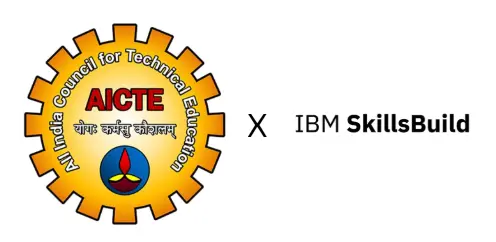 AICTE X IBM Skillsbuild logo