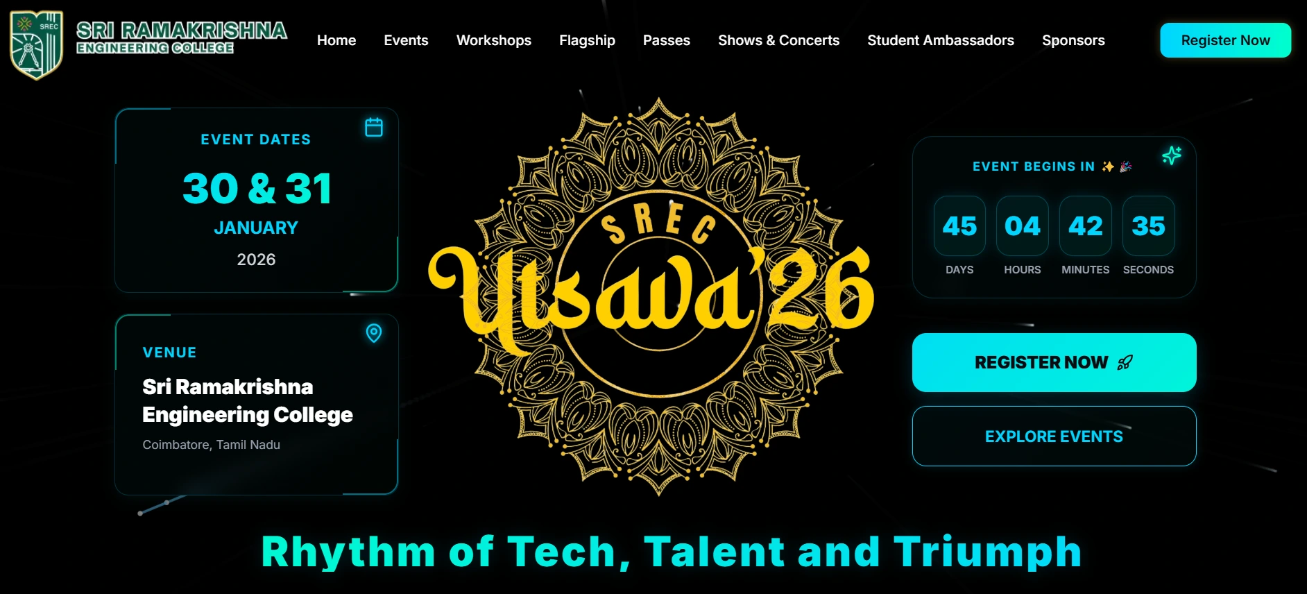 UTSAVA’26 – National Techno-Cultural Symposium Platform
